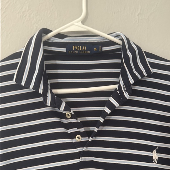 Ralph Lauren Black and White Polo Shirt with Classic Stripes 146 - Picture 2 of 6